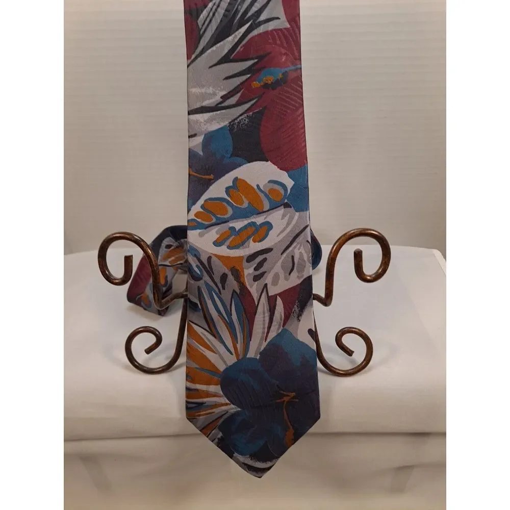 Don Loper of‎ Beverly Hills- Floral Pattern-Multicolor Tie